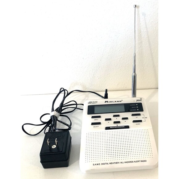 Midland NOAA Public All Hazards Alert Radio Model WR-100 Charger Instructions - Picture 1 of 5